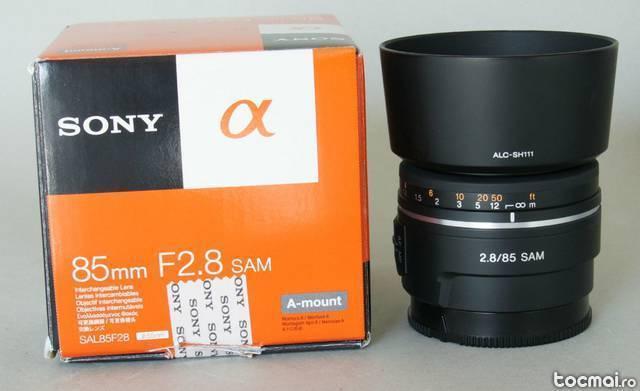 Obiectiv sony a mount 85mm f2. 8 sam