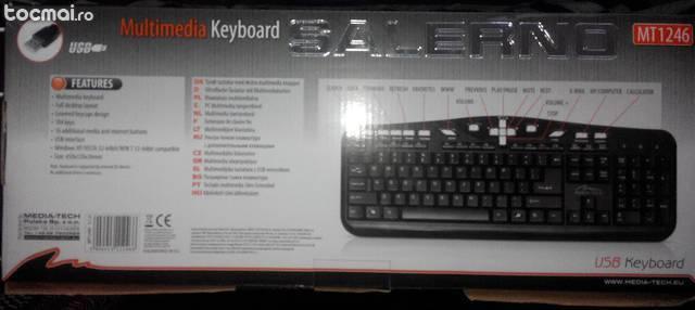 Tastatura media- tech multimedia salerno mt1246- us