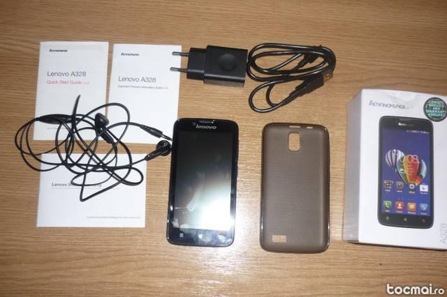 Telefon mobil Lenovo A328, Dual SIM, Black, full box