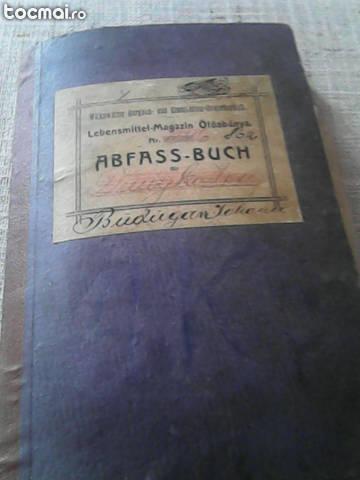 o carte de contabilitate nemteasca din anu 1910