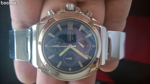 Ceas citizen chronograph wr100 model rar