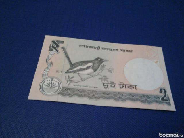 Bancnota 2 taka bangladesh unc