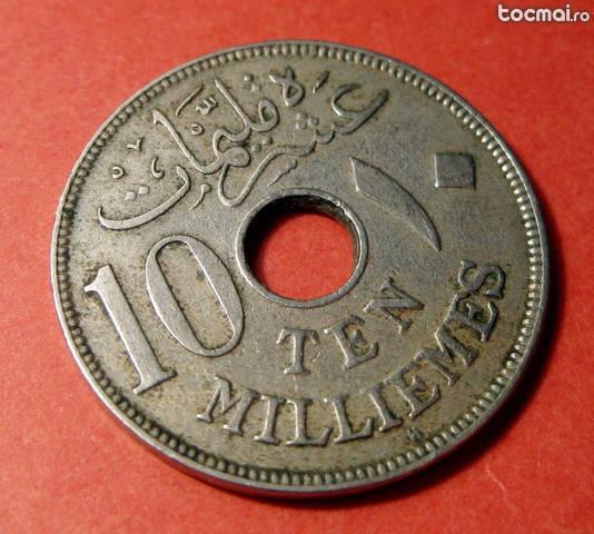 10 milliemes 1917 egipt sultan kamil protectorat britanic