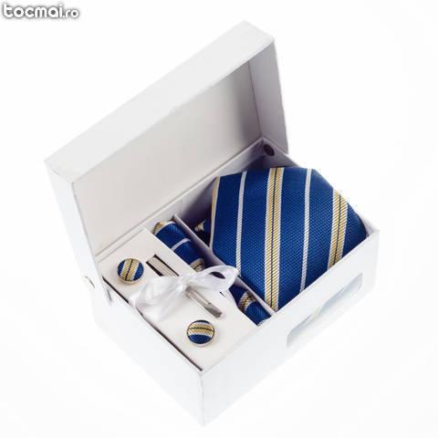 Set cravata galbena