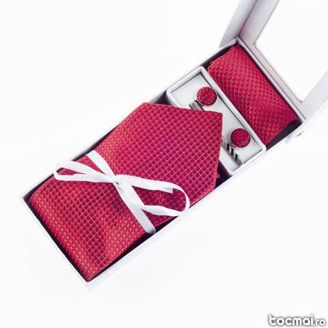 Set cravata rosie