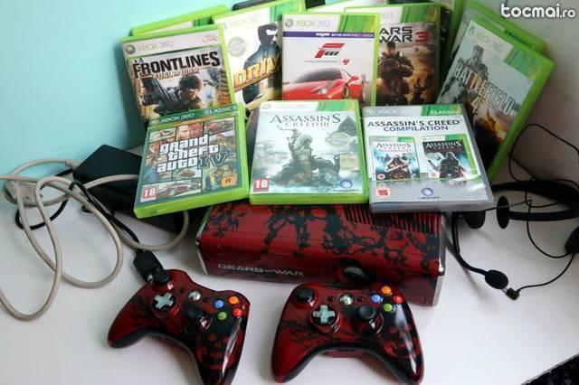 Xbox 360 Limited Edition Gears of War 3+8 jocuri