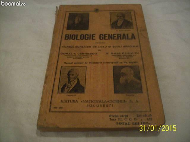 biologie generala- c. vernescu- e. sanielevici- 1935