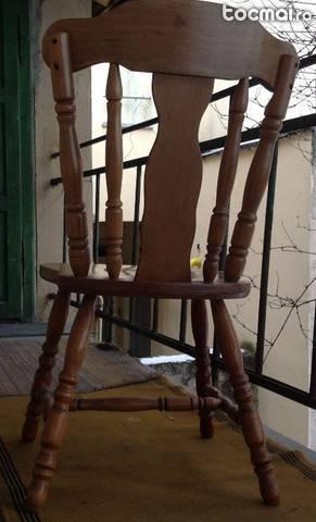 14 scaune coloniale din lemn masiv