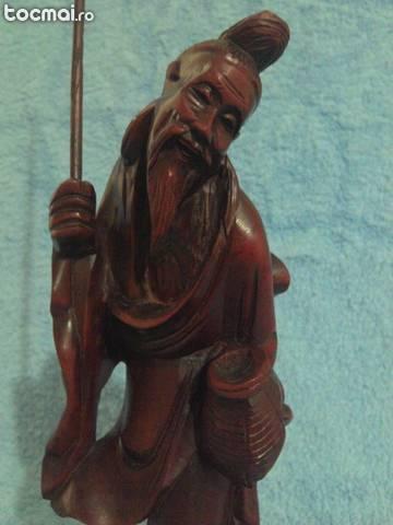 Statuieta asiatica din abanos