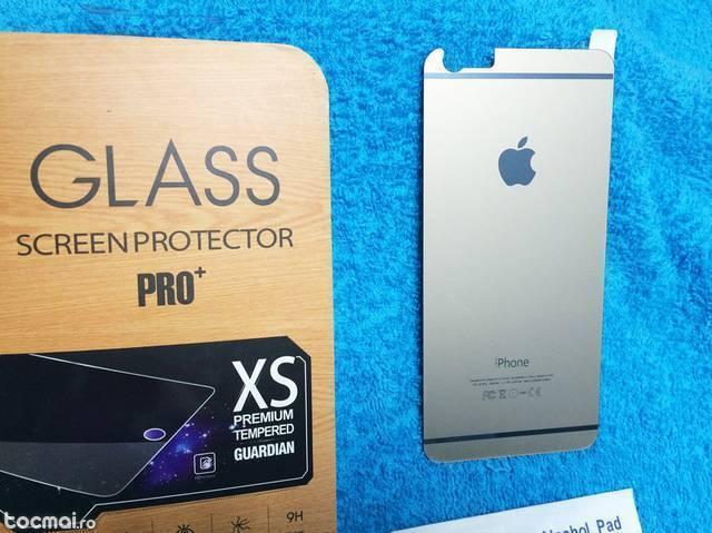 Folie sticla protectie spate gold Iphone 6 Plus(6+)