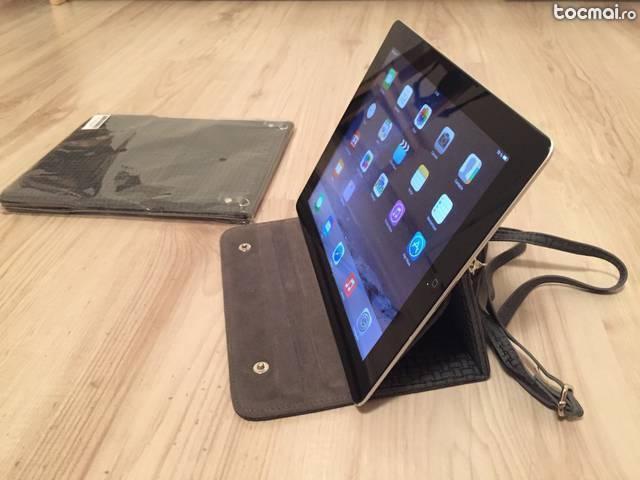 Husa piele Apple iPad 4 Braids gri compatibil cu alte tablet