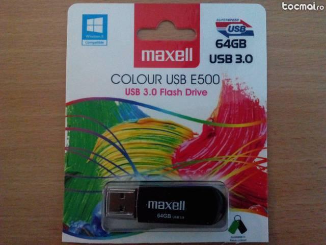 Maxell E500 64GB USB 3. 0 Memory stick