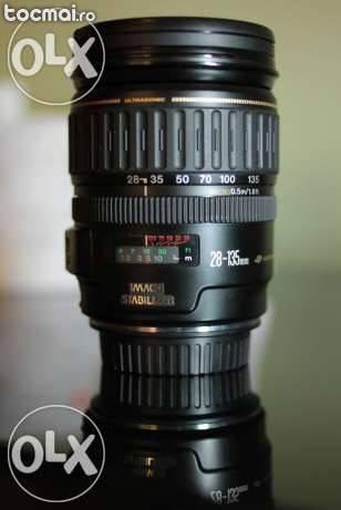 Obiectiv Canon 28- 135 IS EF USM + Filtru si Pouch