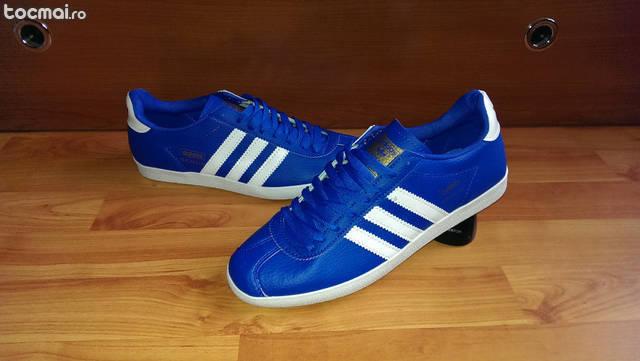 Adidas Gazelle Albastru cu Alb Model Nou 2015