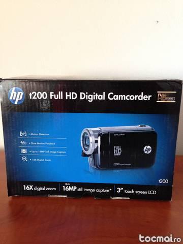 Camera video hp t200, full hd 1080p