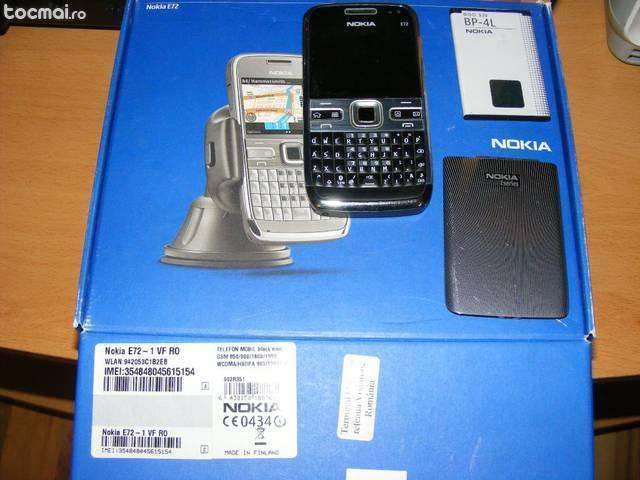 Nokia e72 black navi in cutie+suport parbriz nokia cr- 115