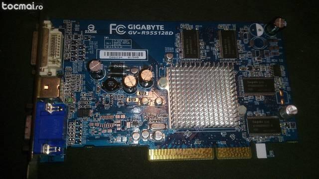 Placa video AGP 128 mb Gigabyte MSI Silent 9550 9250