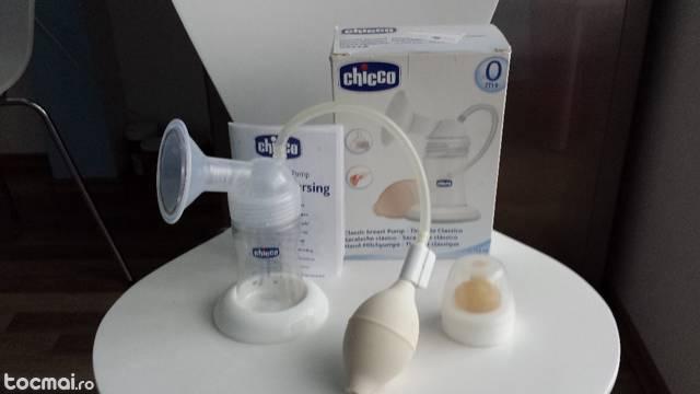 Pompa de san cu biberon chicco