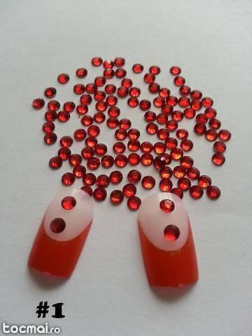 Set 150 cristale strasuri gen Swarovski 3mm decorare unghii