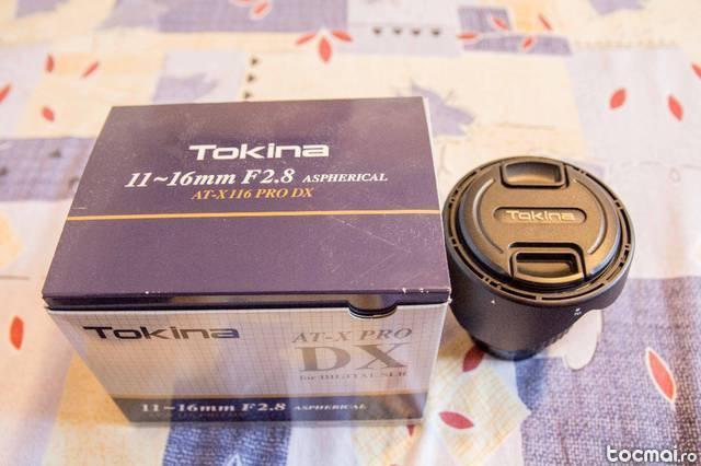 Tokina atx 11- 16mm f/ 2. 8 pro dx- nikon, ca nou garantie