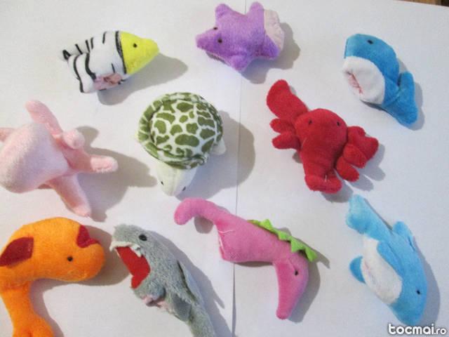 10 Mascote degete teatru de papusi mascote animale marine