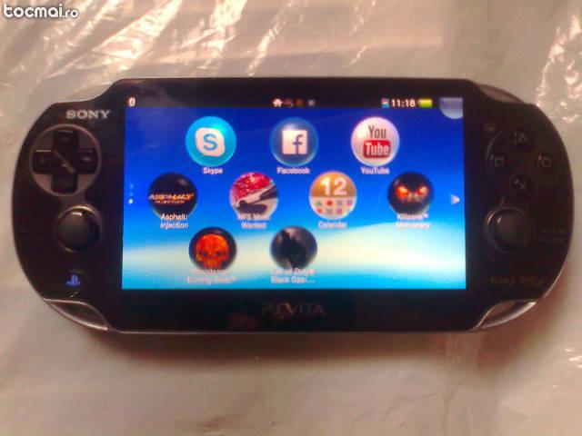 Play station vita, card, 4 giga, joc nfs most wanted, incarcator