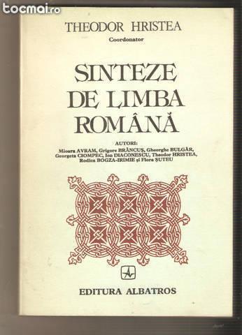 Theodor Hristea- Sinteze de limba romana