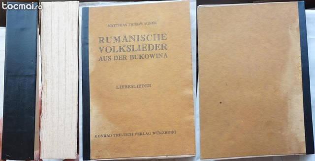 Friedwagner , Cantece populare din Bucovina , 1940