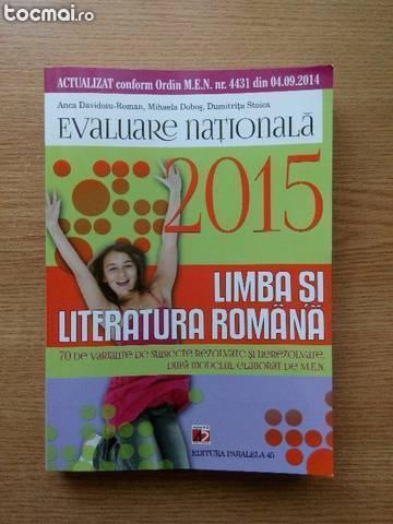 Limba si Literatura Romana Evaluare Nationala 2015