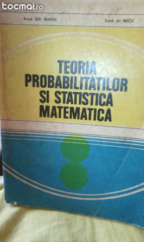 teoria probabilitatilor si statistica matematica gh. . ihoc