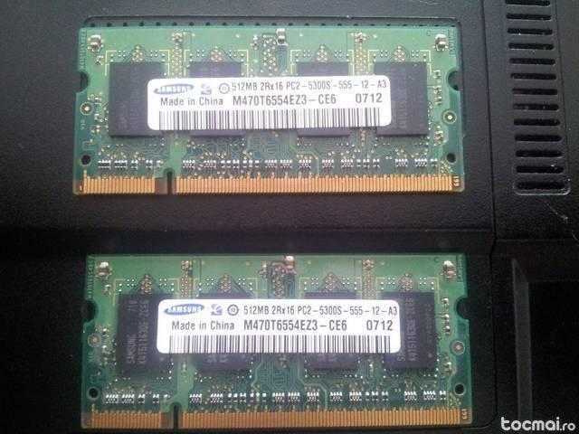 memorie laptop samsung ddr2 512 mb 2 buc