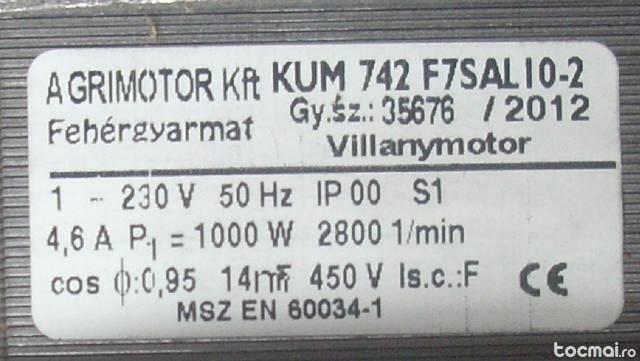 Motor electric masina de tuns Agrimotor KUM 742 F7SAL