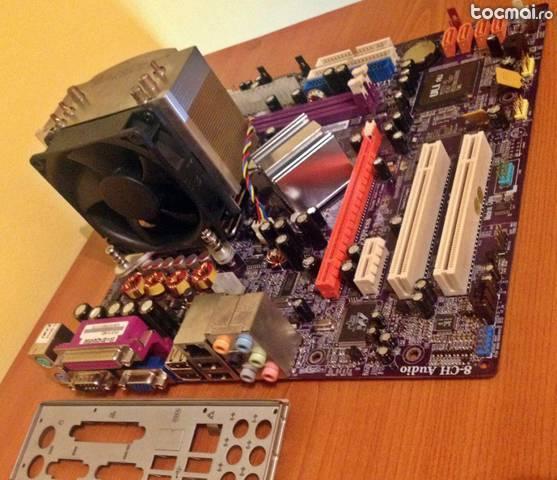 Placa de Baza 775 RC410- M2+Procesor+Cooler, DDR2 Pentium 4