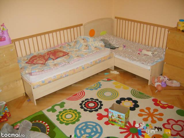 2 paturi copii, marca mobexpert, perfecta stare !!!