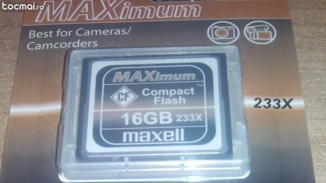 Compact flash (cf) 16gb 233x maxell sigilat