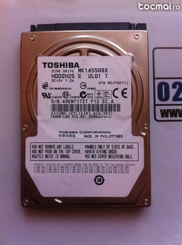 Hard disk Laptop / Notebook SAta Toshiba 160Gb 100% ok