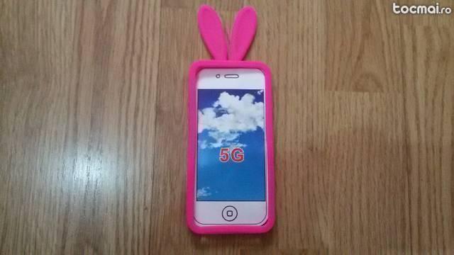 Husa Bunny Iphone 5 si folie cadou