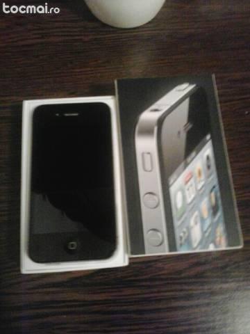 iphone 4 black 16gb pachet complet.
