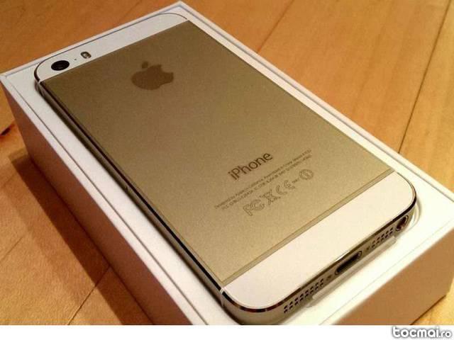 Iphone 5 s 16 gb- gold- neverlocked- impecabil- ca nou