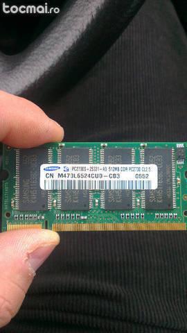 Memorie laptop DDR1 512mb - testata - perfect functionala