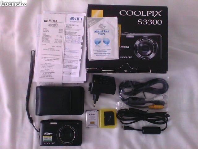 Nikon coolpix s 3300 pachet complet