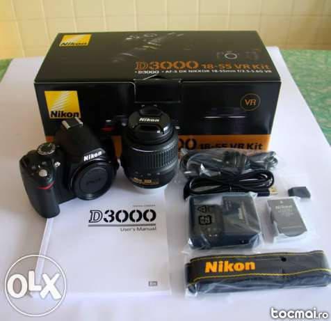 Nikon d3000 kit AF- s 18- 55mm