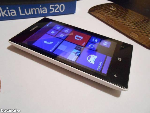 Nokia Lumia 520 , alb , Liber, cutie , accesorii