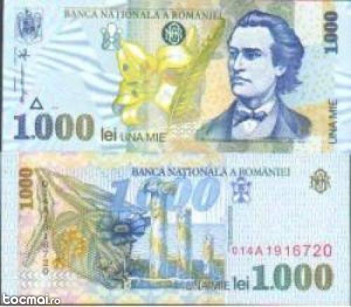 Bancnota necirculata 1000 din 1998