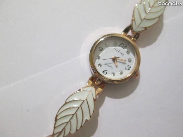 Ceas dama de mana ceas frunza cristale zirconiu ceas lady