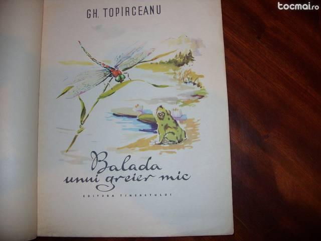 G. Toparceanu - Balada unui greier mic ( ed. 1963, pt. copii )