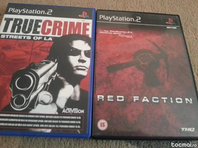 Joc red faction si true crime ps2 playstation 2 ps 2