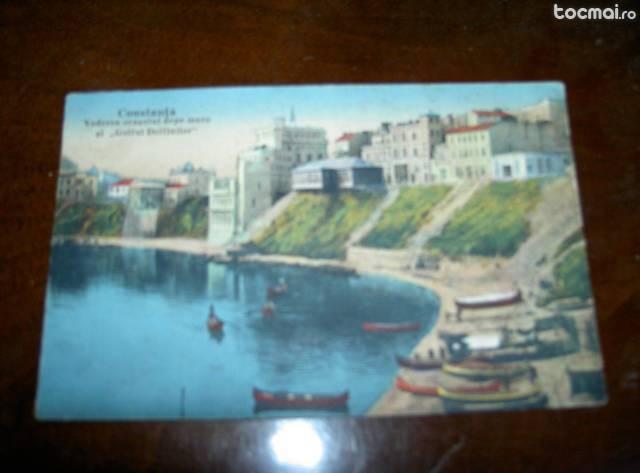 carte postala veche constanta golful delfinilor