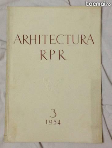 Revista arhitectura RPR numarul 3 pe 1954
