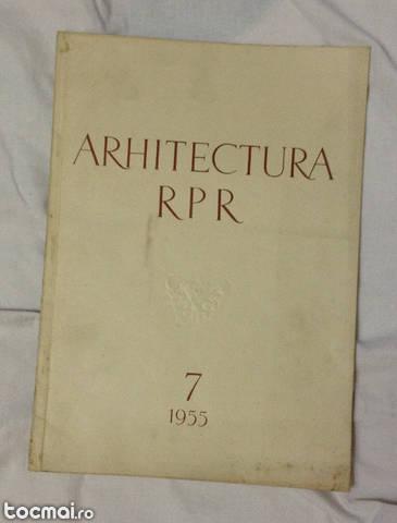 Revista arhitectura RPR numarul 7 pe 1955